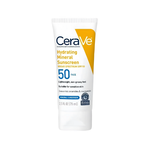 CeraVe hydrating mineral sunscreen packaging 