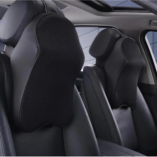 Ergonomic cushion providing comfort and posture support during car rides