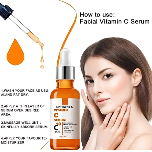 Uptown LA Vitamin C Serum bottle on a white background