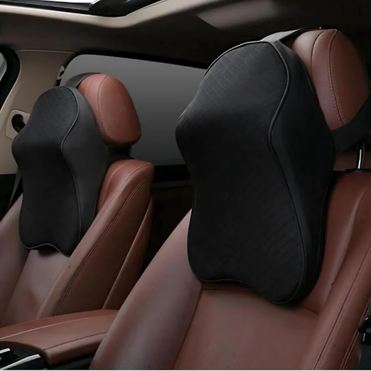 Ergonomic cushion providing comfort and posture support during car rides
