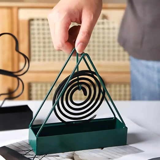 Mosquito Coil Stand – Durable Metal Holder for Safe & Effective Use